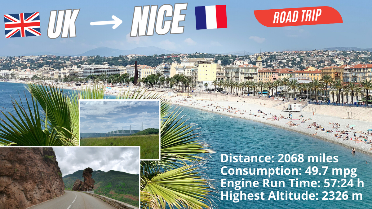 Road Trip From UK to Nice, France